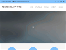 Tablet Screenshot of primetimepartyzone.com